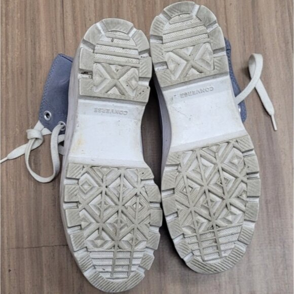 CONVERSE CTAS Lugged Hi Purple Lavender/White Platform Sneakers  Women Size 6 - Picture 3 of 4